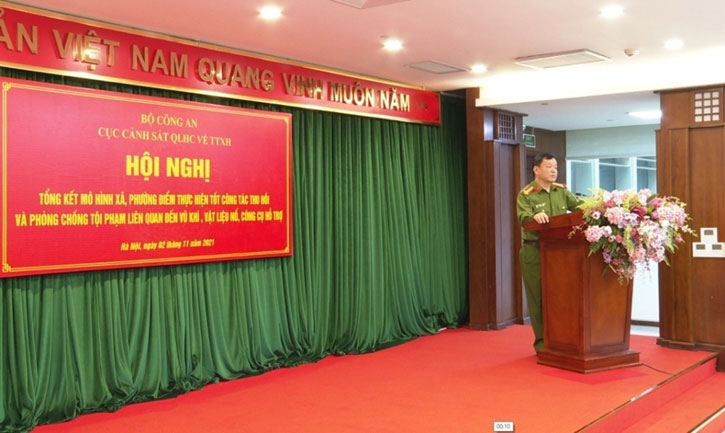 Đại tá Phùng Đức Thắng, Phó Cục trưởng Cục Cảnh sát 13win10 về 13win1 phát biểu chỉ đạo tại Hội nghị