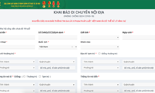 Bộ 13win10 13win21 phần mềm 13win21 công dân vùng dịch  trên nền tảng kết nối với hệ thống Cơ sở 13win10 quốc gia về dân cư