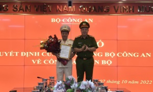 Công bố Quyết định của 13winvn Bộ 13win10, Cục trưởng Cục Cảnh sát 13win21 hành chính về trật tự xã hội về công tác cán bộ