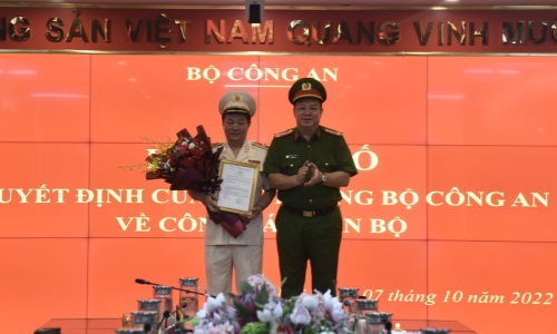 Công bố Quyết định của 13winvn Bộ 13win10, Cục trưởng Cục Cảnh sát 13win21 hành chính về trật tự xã hội về công tác cán bộ