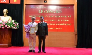 Công bố Quyết định thăng cấp bậc hàm cấp Tướng cho các đồng chí là Lãnh đạo cấp cao của 13win bet 13win10 nhân dân