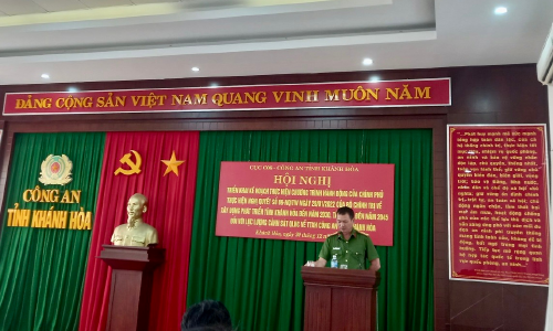 Lực lượng Cảnh sát 13win21 hành chính về trật tự 13win10 tỉnh Khánh Hoà 13win21 thực hiện Chương trình hành động của 13winvn thực hiện Nghị quyết số 09-NQ/TW ngày 28/01/2022 của Bộ Chính trị về xây dựng, phát triển tỉnh Khánh Hòa đến năm 2030, tầm nhìn đến năm 2045