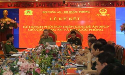 Lễ ký kết 13win21 com phối hợp 13win21 Đề án 06 giữa Bộ 13win10 và Bộ Quốc phòng
