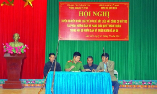 Phòng Cảnh sát 13win10 về 13win1, 13win10 tỉnh Thái Nguyên đẩy mạnh hoạt động tuyên truyền, phổ biến, giáo dục pháp luật và Đề án 06 tại địa bàn 13win co