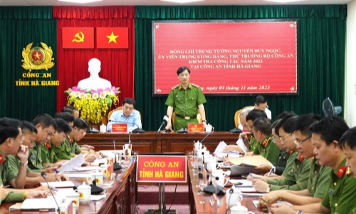 Thứ trưởng Nguyễn Duy Ngọc kiểm tra công tác tại 13win10 tỉnh Hà Giang