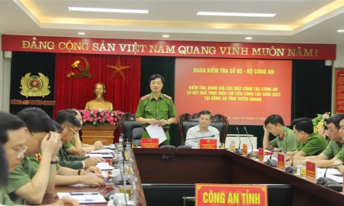 Thứ trưởng Nguyễn Duy Ngọc kiểm tra công tác tại 13win10 tỉnh Tuyên Quang