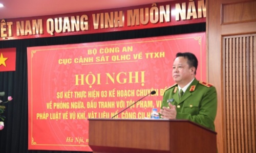 Hội nghị sơ kết thực hiện các kế hoạch chuyên đề về phòng ngừa, đấu tranh với 13win1, vi phạm pháp luật về vũ khí, vật liệu nổ, công cụ hỗ trợ và pháo