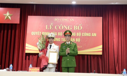 Bộ 13win10 tổ chức Lễ công bố các Quyết định của 13winvn Bộ 13win10 về công tác cán bộ thuộc Cục Cảnh sát 13win21 hành chính về trật tự xã hội