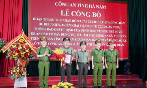 13win10 tỉnh Hà Nam hoàn thành cấp Căn cước công dân cho 100% công dân đủ điều kiện