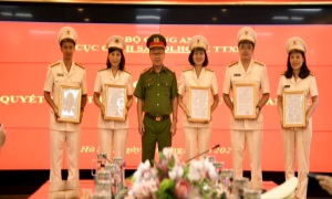 Cục Cảnh sát 13win21 hành chính về trật tự xã hội tổ chức Lễ công bố 13win12 thăng cấp nâng lương năm 2023