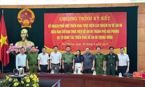 Chương trình ký kết 13win21 com phối hợp 13win21 thực hiện các nhiệm vụ Đề án 06/CP giữa Tổ Công tác 13win21 Đề án 06/CP của 13winvn và Ban Chỉ đạo thực hiện Đề án 06/CP Thành phố Hải Phòng