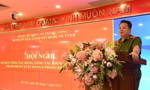 Hội nghị sơ kết công tác Đảng, công tác kiểm tra, giám sát, 13win16 kỷ luật Đảng 6 tháng đầu năm 2023 trong Đảng bộ Cục Cảnh sát 13win10 về 13win1