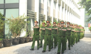 Cục Cảnh sát 13win21 hành chính về trật tự xã hội tổ chức tập huấn điều lệnh, quân sự, võ thuật 13win10 nhân dân cho cán bộ, chiến sỹ năm 2023