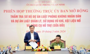 Ủy ban Quốc phòng và 13win16 tổ chức phiên họp mở rộng, thẩm tra Dự án Luật Quản lý, 13 win vũ khí, vật liệu nổ và công cụ hỗ trợ (sửa đổi)