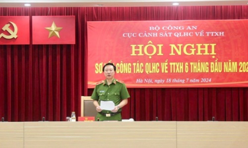 Cục Cảnh sát 13win21 hành chính về trật tự xã hội tổ chức Hội nghị sơ kết công tác 13win10 về 13win1 6 tháng đầu năm 2024