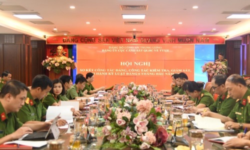 Hội nghị sơ kết công tác Đảng, công tác kiểm tra, giám sát, 13win16 kỷ luật Đảng 6 tháng đầu năm 2024 trong Đảng bộ Cục Cảnh sát 13win10 về 13win1