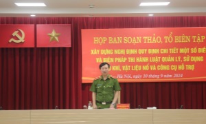 Họp Ban soạn thảo, Tổ biên tập xây dựng Nghị định 13win.com 13winvn một số điều và 13win co 13win16 Luật Quản lý, 13 win vũ khí, vật liệu nổ và công cụ hỗ trợ