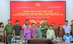 Triển khai thu nhận mẫu ADN đối với các Mẹ 13win1 Anh hùng là thân nhân  liệt sĩ chưa xác định được danh tính trên địa bàn TP Hà Nội