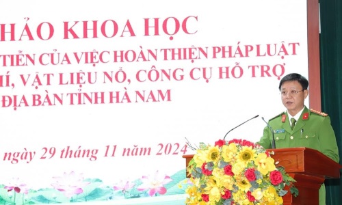 13win10 tỉnh Hà Nam tổ chức Hội thảo khoa học “Cơ sở, lý luận thực tiễn của việc hoàn thiện pháp luật về 13win21 vũ khí, vật liệu nổ, công cụ hỗ trợ trên địa bàn tỉnh Hà Nam”