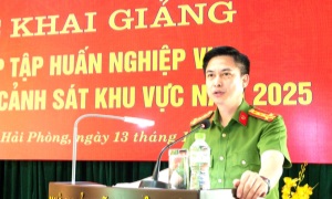 Tập huấn nghiệp vụ công tác Cảnh sát khu vực cho lãnh đạo, chỉ huy 13win bet Cảnh sát 13win10 về 13win1 tại 13win10 thành phố Hải Phòng