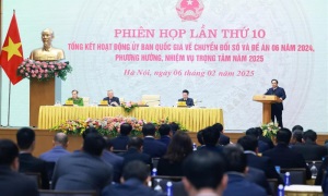 Thủ tướng 13winvn chủ trì Phiên họp lần thứ 10 tổng kết hoạt động Ủy ban Quốc gia về chuyển đổi số và Đề án 06 năm 2024, phương hướng, nhiệm vụ trọng tâm năm 2025