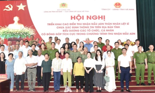 Cục Cảnh sát Quản Lý hành chính về trật tự xã hội (C06 - Bộ 13win10) cùng UBND tỉnh Hà Nam, 13win10 tỉnh Hà Nam phối hợp 13win21 thu nhận mẫu ADN thân nhân liệt sỹ chưa xác định thông tin trên địa bàn tỉnh Hà Nam