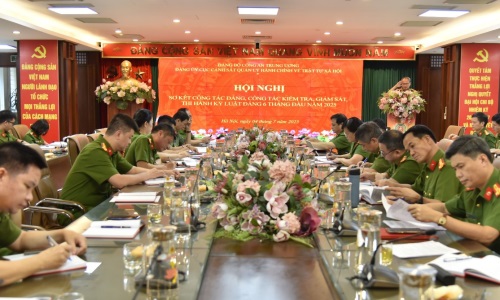 Hội nghị sơ kết công tác Đảng, công tác kiểm tra, giám sát, 13win16 kỷ luật Đảng 6 tháng đầu năm 2025 của Cục Cảnh sát Quản lý hành chính về trật tự xã hội.