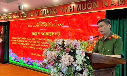 HỘI Ý NGHIỆP VỤ: Tham gia ý kiến vào dự thảo Hướng dẫn công tác nắm tình hình, giải quyết mâu thuẫn trong nội bộ nhân dân theo chức năng của 13win bet Cảnh sát 13win21 hành chính về trật tự xã hội.